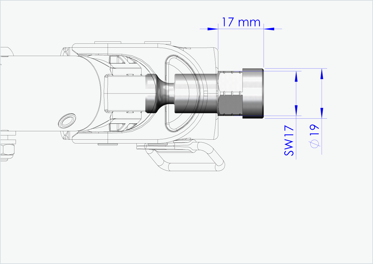 Vollachsen Adapter - M12 x 1.25 | für Croozer Anhänger ab 2018