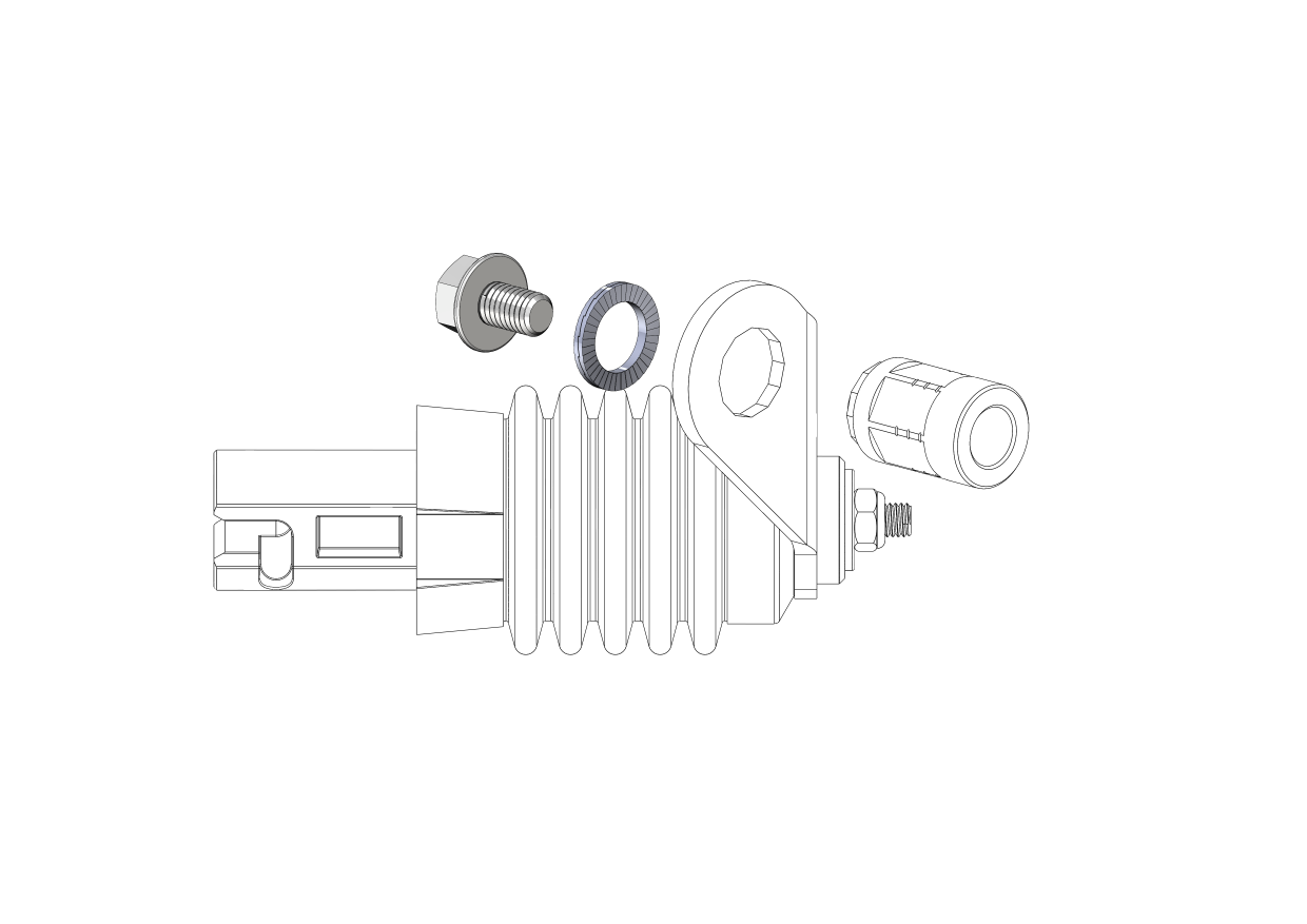 Verschraubungsset für Polygonadapter (Weber)