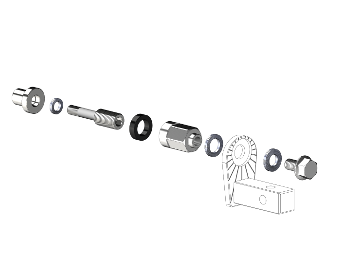 Adapter Universal XL für Rohloff Nabe Speedhub 500-14 / A12 | passend für Thule, Qeridoo, Burley, Prophete, Hamax, Trixie u.v.a.