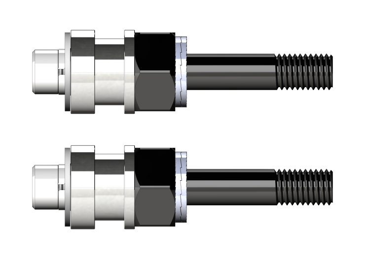 BOB YAK / IBEX Gewindeadapter-Set (30mm/30mm) | für Rohloff Speedhub 500-14 / A12