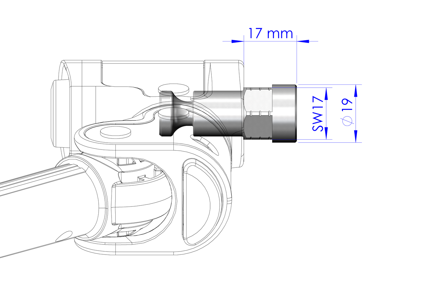 Vollachsen Adapter - FG 10.5 | für Croozer Anhänger ab 2018