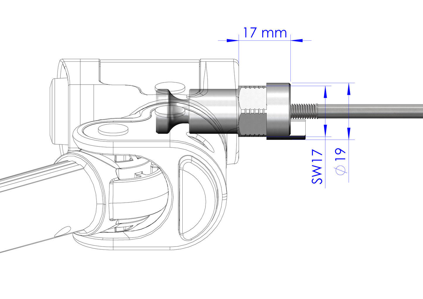 Schnellspannachse mit Adapter (für Croozer Anhänger ab 2018 ) | Klemmlänge 154mm - 165mm