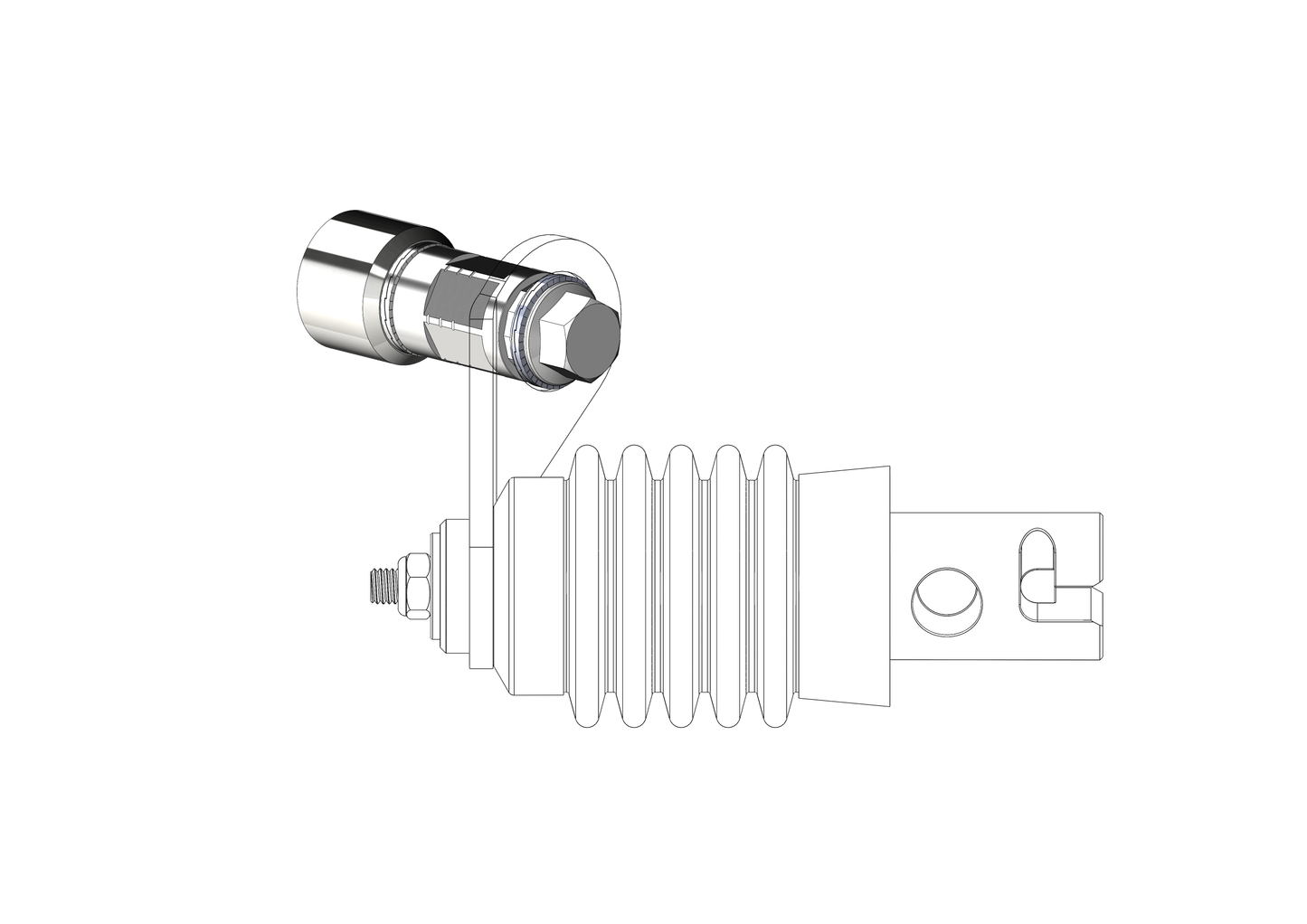 Adapter Polygon für HYENA-HRN-Motor | passend für Weber-Kupplungen Typ: E - EL - ES