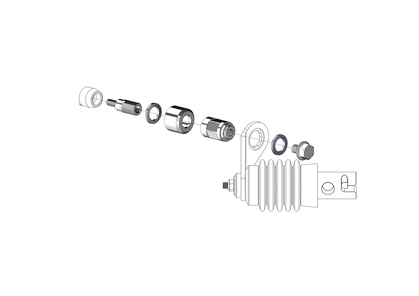 Adapter Polygon für HYENA-HRN-Motor | passend für Weber-Kupplungen Typ: E - EL - ES