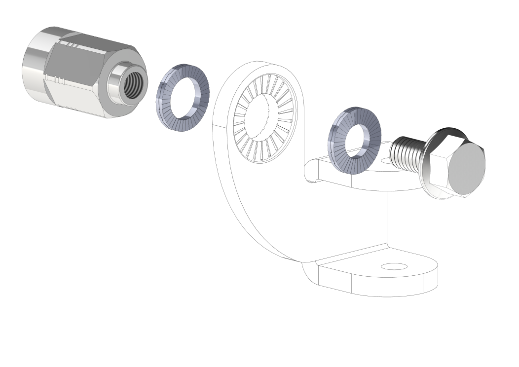 Vollachsen Adapter Universal - M10 x 1.00